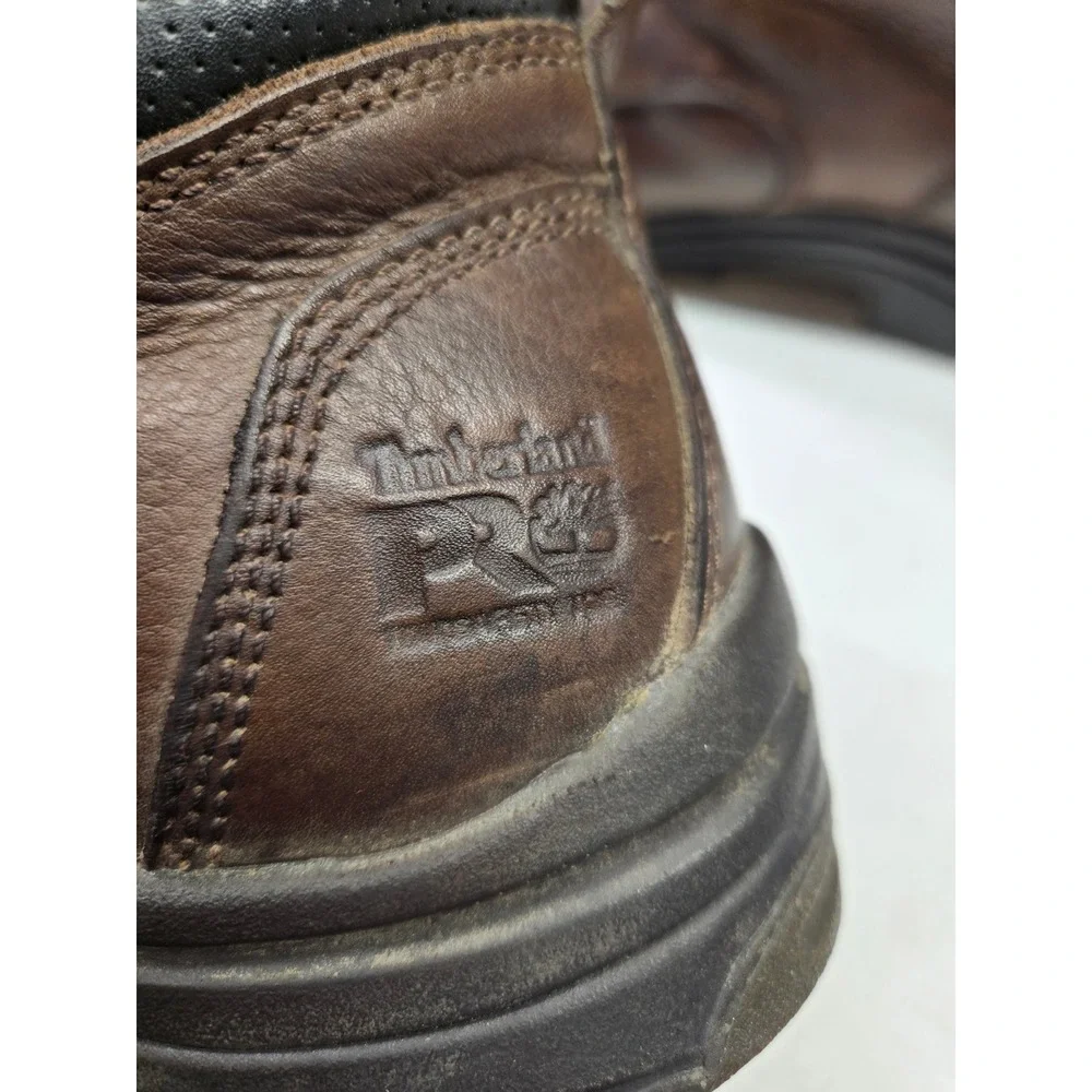 Timberland PRO‎ Titan Mens Brown Leather Waterproof Safety Toe Work Boots 10.5W